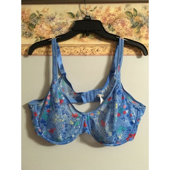 Cacique Intimates & Sleepwear Cacique 42d Sheer Blue Burst